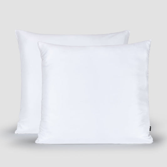 100% Bamboo Momo Cotton Pillowcase White 80x80 cm – ultra-soft satin finish, sustainable and breathable