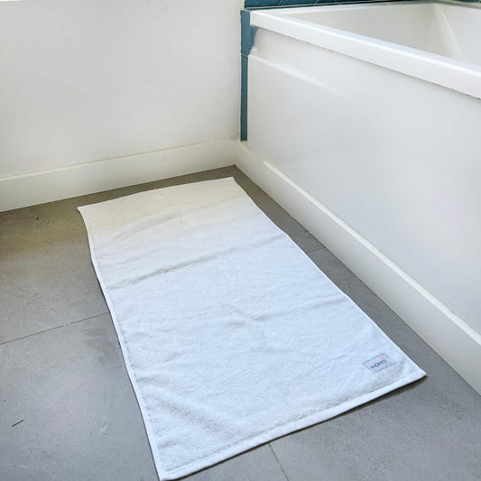 Witte bamboe badmat – zacht, absorberend en duurzaam