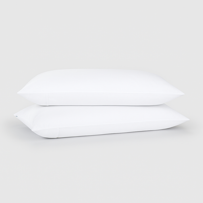 Fronha 100% bambu Momo Cotton cor branco 45x90 cm – toque ultra macio e acabamento acetinado, sustentável e respirável